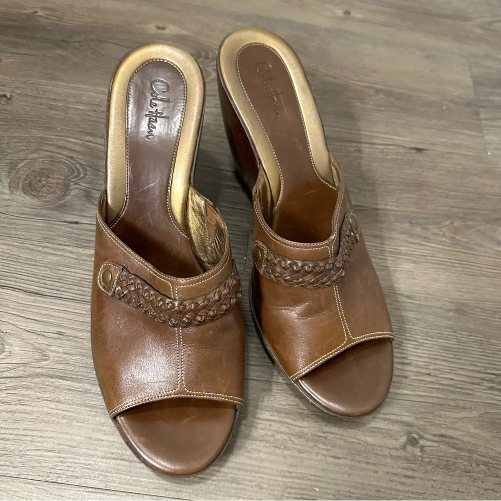Cole Haan Cybil Slide Dark Amber Size 10